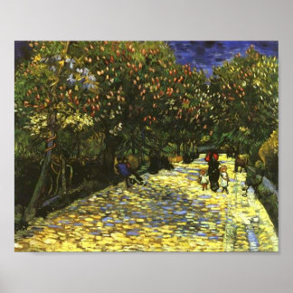 Poster Châtaignes rouges à Arles Park, Van Gogh Art