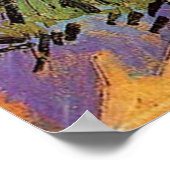 Poster Châtaigniers en fleurs, Vincent van Gogh. (Coin)