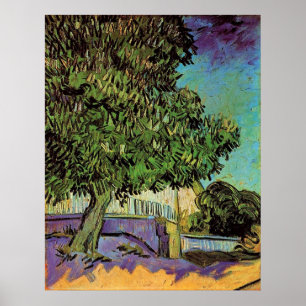 Poster Châtaigniers en fleurs, Vincent van Gogh.