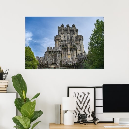 Poster Château (Bureau à domicile)