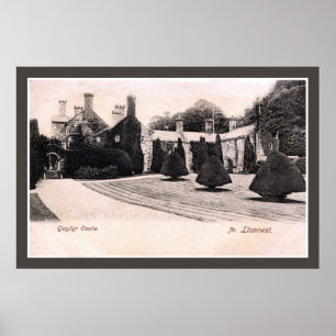 Poster Château 1899 du Pays de Galles Gwydyr de cru près