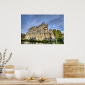 Poster château à Gand (Cuisine)
