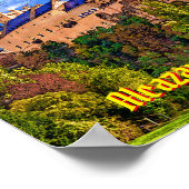 Poster Château Alcazar, Ségovie, Espagne. (Coin)