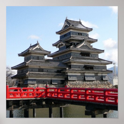 Poster Château au Japon (Devant)