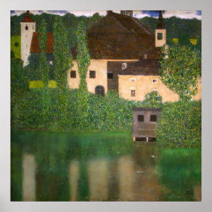Poster "Château avec douves" Château d'eau par Gustav Kl