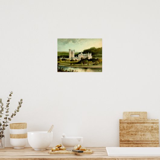 Poster Château Balmoral 1897 restauré haute résolution (Cuisine)