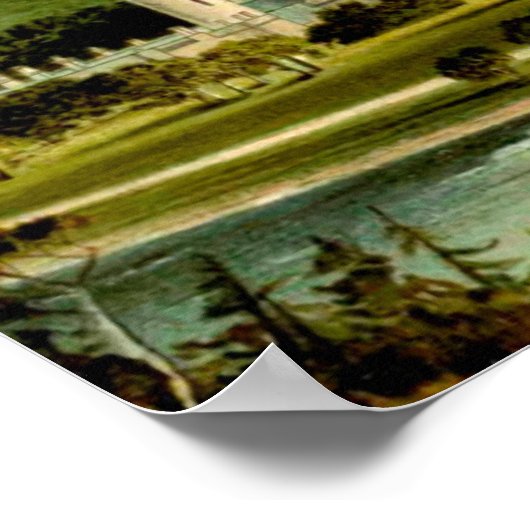 Poster Château Balmoral 1897 restauré haute résolution (Coin)