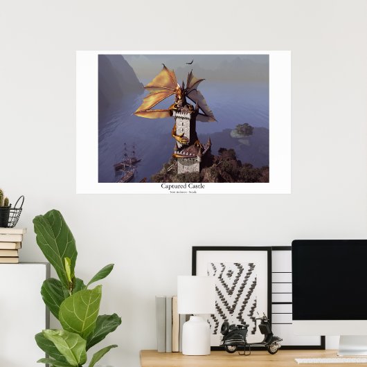 Poster Château capturé (Bureau à domicile)