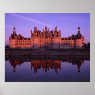 Poster Château Chambord au coucher du soleil, Vallée de l