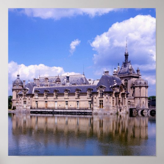 Poster Château Chantilly, Oise, France (Devant)