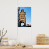 Poster Château Charles pont ancienne tour & Prague (Cuisine)
