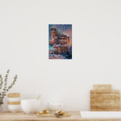Poster Château classique, Château médiéval d'hiver, Fairy (Cuisine)