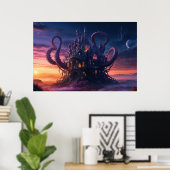 Poster Château cosmique d'Eons (Bureau à domicile)