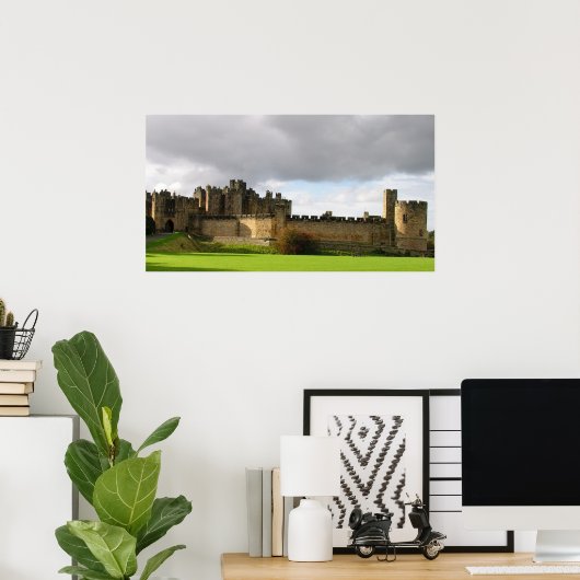 Poster Château d'Alnwick (Bureau à domicile)