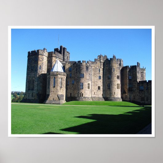 Poster Château d'Alnwick, Northumberland, Angleterre (Devant)