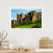 Poster Château de Bamburgh, Northumberland, Angleterre. (Cuisine)
