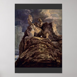 Poster Château de Bamburgh Northumberland Par Thomas Girt