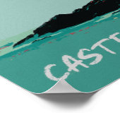 Poster Château de Boccale, le site côtier de Toscane, Ita (Coin)