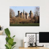 Poster Château de Cardiff au soleil du début du printemps (Bureau à domicile)