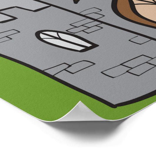 Poster Château de Cartoon Cute (Coin)