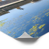 Poster Château de Chantilly avec reflet dans un étang (Coin)