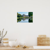 Poster Château de Chantilly et reflet dans un étang (Cuisine)