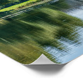 Poster Château de Chantilly et réflexion dans un étang (Coin)