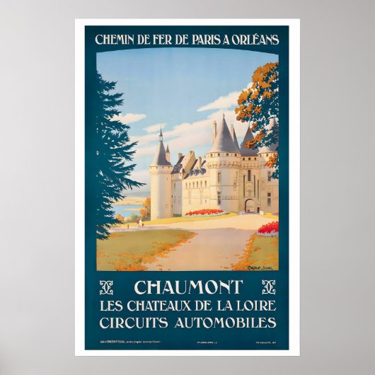 Poster Chateau de Chaumont Chateaux of the Loire Valley (Devant)