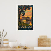 Poster Chateau de Chenonceau Chateaux of the Loire Valley (Cuisine)