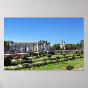 Poster Château de Chenonceau dans la vallée de la Loire -