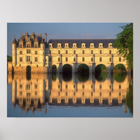 Poster Château de Chenonceau, rivière Cher, Loir-et-Cher, (Devant)