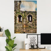 Poster Château de Chepstow Windows, Monmouthshire, Pays d (Bureau à domicile)