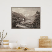 Poster Château de Chillon, Lac Léman, Suisse (Cuisine)