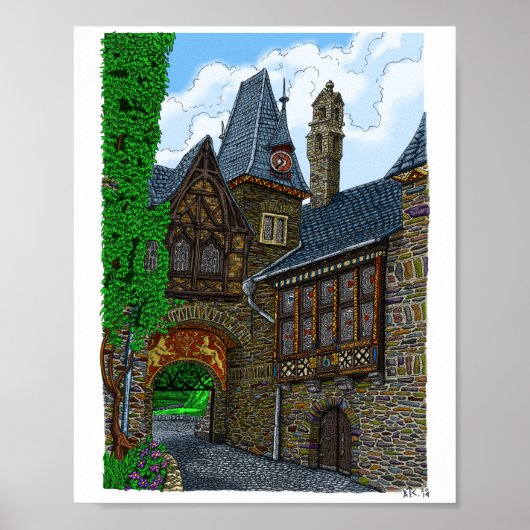 Poster Château de Cochem (Devant)