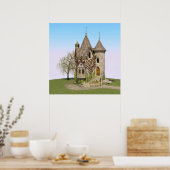 Poster Château de Conte de Fées Cadeau de Fantaisie et d' (Cuisine)