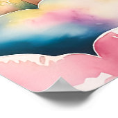 Poster Château de Conte de Fées Rêveur - Aquarelle Magiqu (Coin)