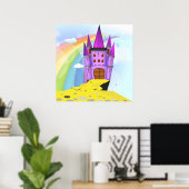 Poster Château de Contes de Fées (Bureau à domicile)