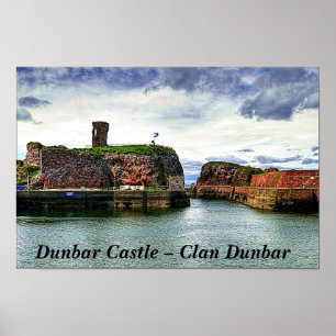 Poster Château de Dunbar - Clan écossais Dunbar