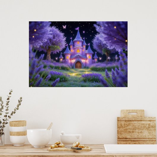Poster Château de Fairy de la Lavande Cachée Grove (Cuisine)