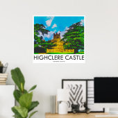 Poster Château de Highclere, Hampshire, Angleterre (Bureau à domicile)