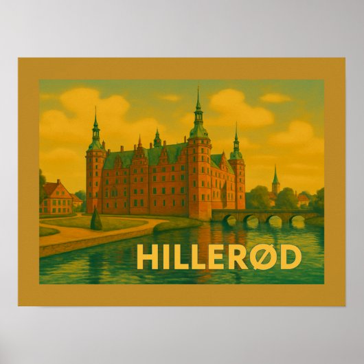 Poster Château de Hillerød Danemark (Devant)