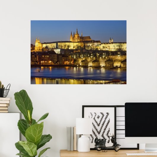 Poster Château de Hradcany (Bureau à domicile)