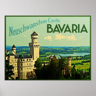 Poster Château de l'Allemagne Neuschwanstein de la