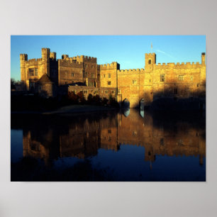 Poster Château de Leeds, 12e siècle, bastion de Norman et