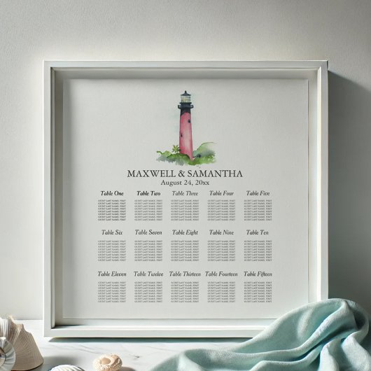 Poster Château de mariage de plage
