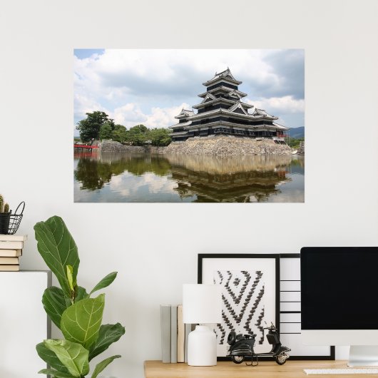 Poster Château de Matsumoto (Bureau à domicile)