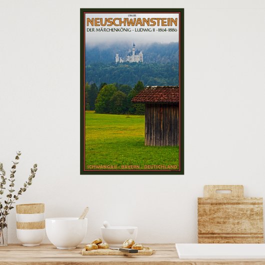 Poster Château de Neuschwanstein (Cuisine)