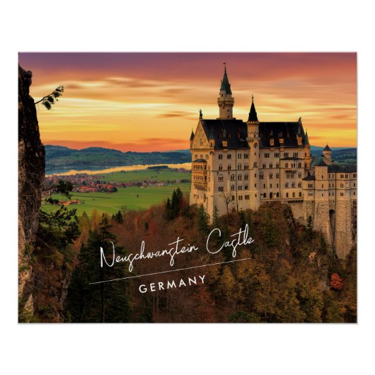Poster Château de Neuschwanstein Allemagne (Devant)