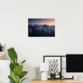Poster Château de Neuschwanstein, construit fin des année (Bureau à domicile)