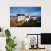 Poster Château de Neuschwanstein de conte de fées en Alle (Bureau à domicile)